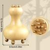 Handheld Brass And Wood Therapy Tools Mushroom Lymphatic Drainage Massager Trigger Point Massage Tool For Deep Tissue Body Shape