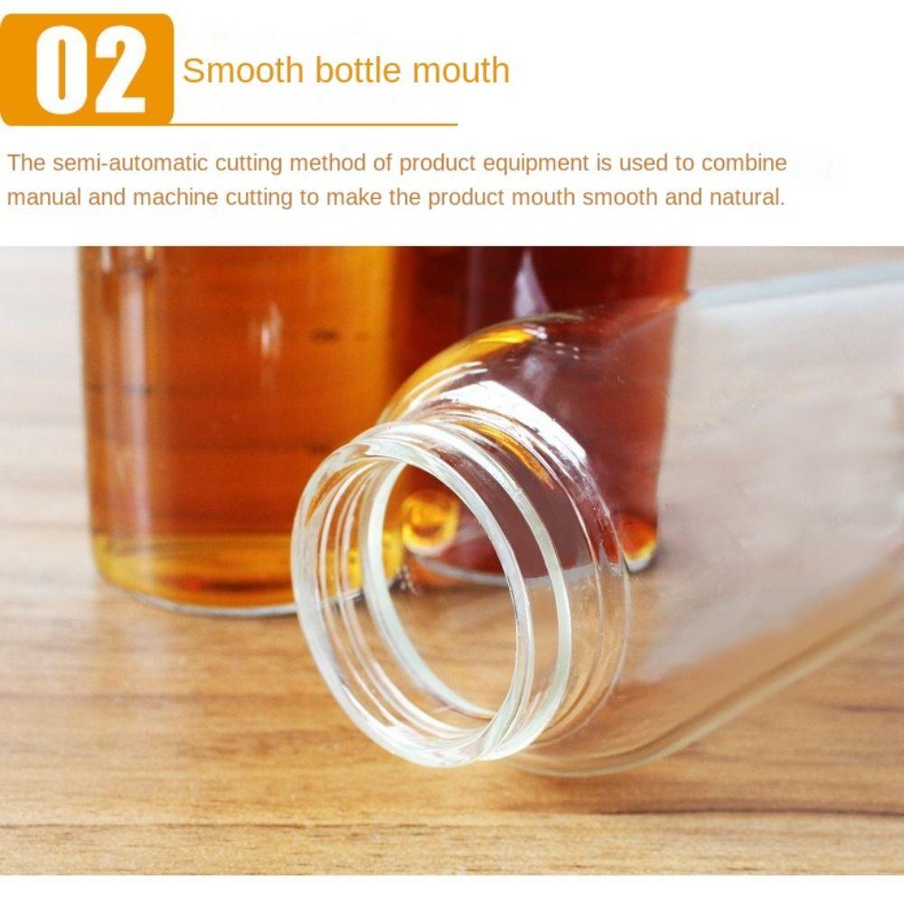 Automatic Opening Cooking Sauce Bottle 180/300/500ml Oil Storage Bottles  for Vinegar