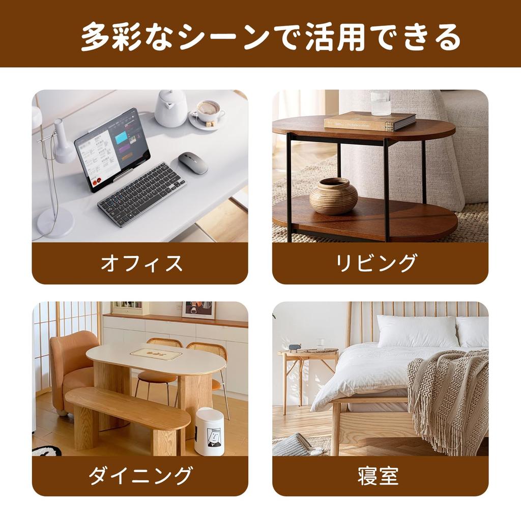 Kyododoya Hidden Drawer Storage 52cm Depth X 28cm Width X with Small Item Wood Screw Office Style A Under-Table Rack, 3.5cm Height, Dividers,