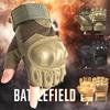 Tactical Gloves Men's Half Finger Outdoor Camping Non-slip Breathable Protective Shell Motorcycle Riding Training Wear-resistant Gloves