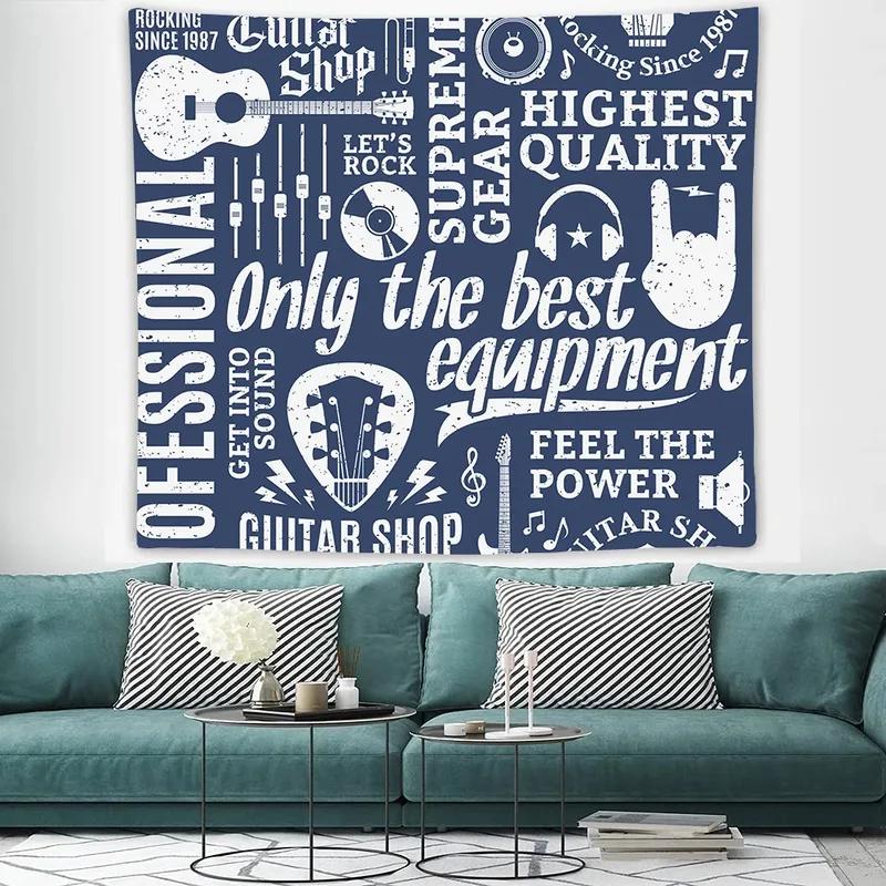 Living Room Bedroom Tapestry Creative Musical Note Pattern Fashion Home Decoration Tapestry