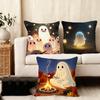 Ghost Cute Cushion Cover Plush Fabric Soft DoubleSided Printed Sofa Warm Winter Home Child Gift Pillow Case