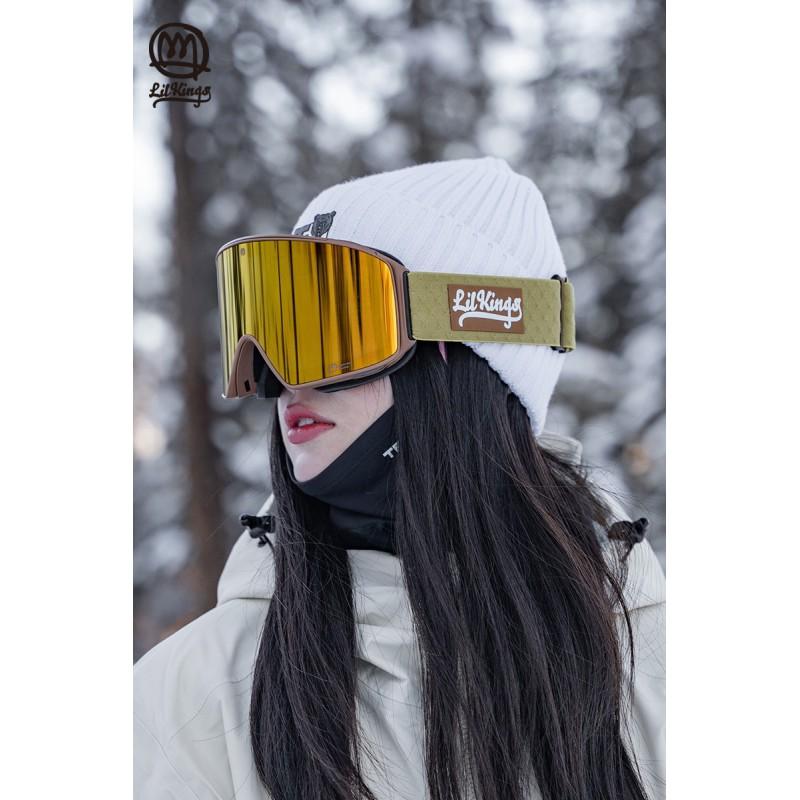 TERRO Ski Goggles Magnetic Frameless Anti-Fog Large Vision Men Women