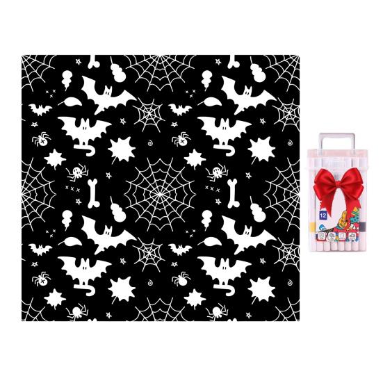 DIY Coloring Blanket Color Your Own Blanket Art Project with Markers Washable Color Art Craft Throw Blanket for Home Decor Holiday Party Activity