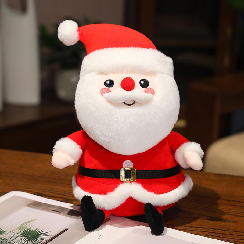 2024 Cute Santa Claus Plush Doll Ornament for Christmas 22cm