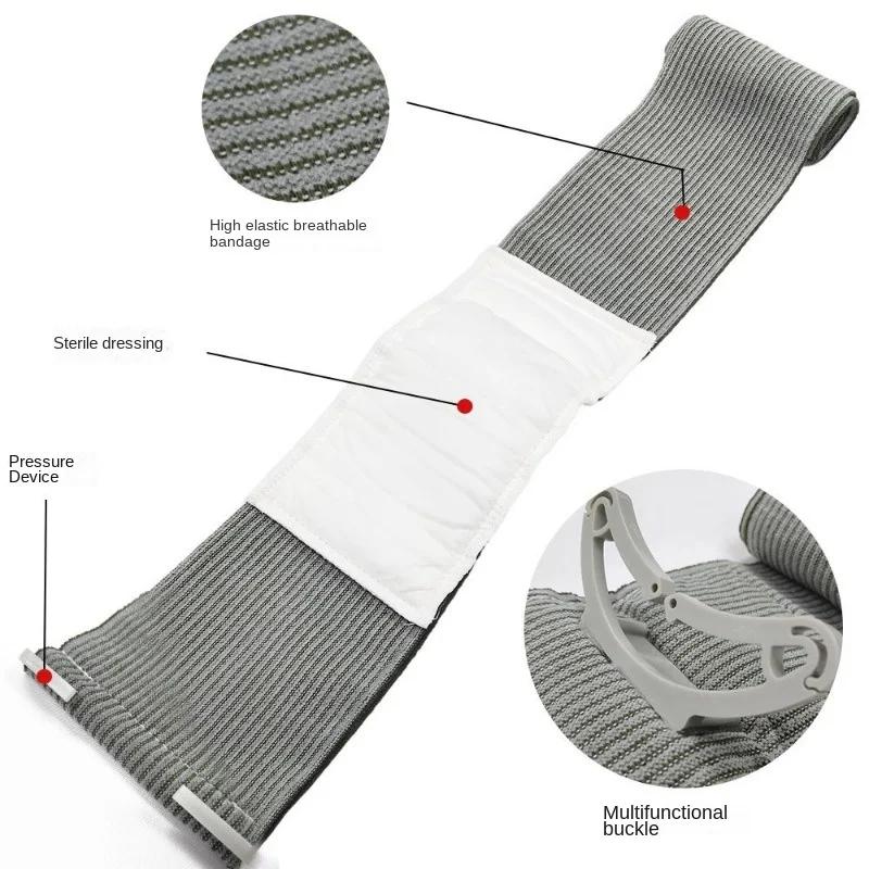Vakuumkompression Taktischer hämostatischer Verband Elastischer druckbeaufschlagter Erste-Hilfe-Traumaverband Outdoor-Erste-Hilfe-Set Überlebenswerkzeug