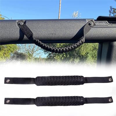 2pcs Roll Bar Grab Handles Paracord Grip Handle Non-Slip For Ford Bronco 2021-22