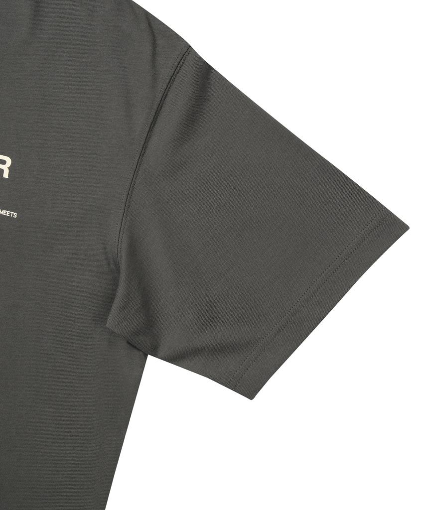 Syupeodeulai Modern Logo T-Shirt Dark Gray Sduisdp05Dgr
