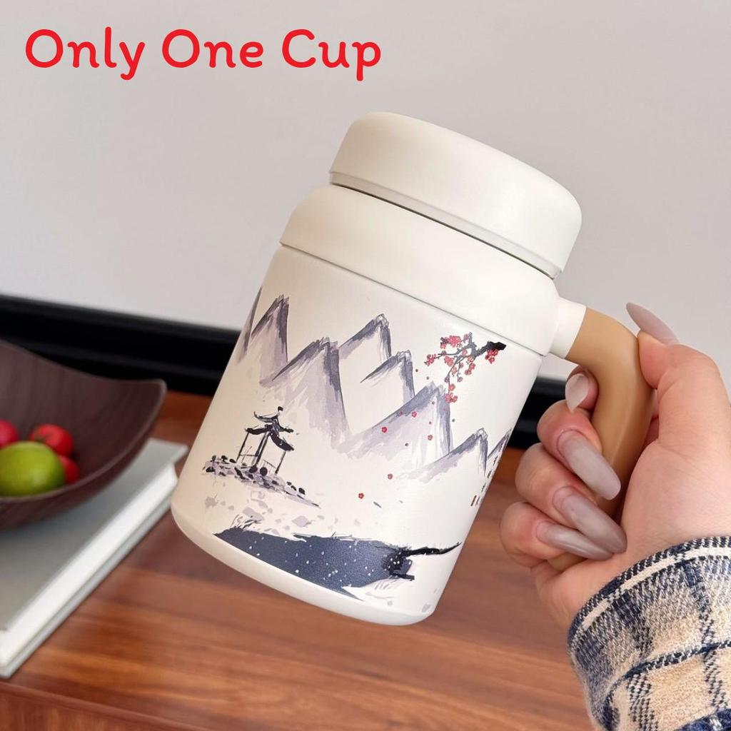 Style Insulated Mug With Handle And Tea Infuser For Office And Travel