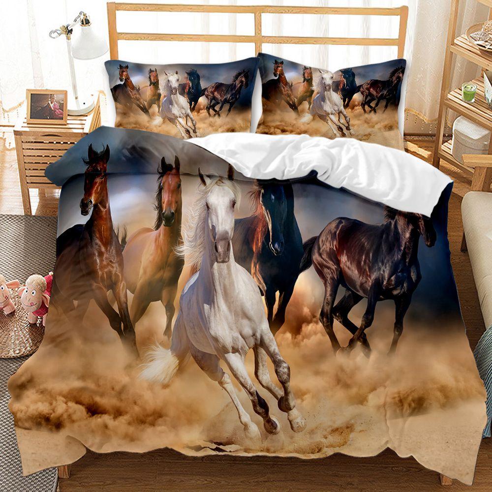 3D Bed set Beautiful Beach Bedding Bed Sets Modern Quilt Cover+pillowcases Winter California King Bedding Sets Jogo De Cama Bed