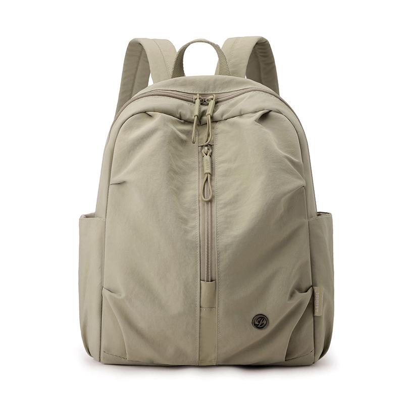 Fashionable Outdoor Sports Mountaineering Bag Lightweight Casual Versatile Backpack Solid Color Simple Travel Student School Bag