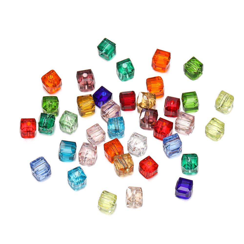 

Переливающиеся хрустальные бусины лэмпворк для изготовления украшений и аксессуаров своими руками 50 pcs (Diameter: 4mm / Hole: 1mm) approx. 8.5g