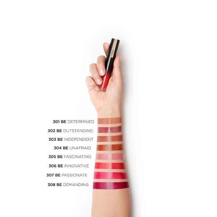 Encre À Lèvres L'OREAL PARIS Brilliant Signature 308 Be Demanding