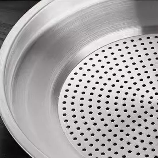 Edelstahl Ölbehälter mit Deckel & Sieb Robuster Küchenschmalztopf zur Aufbewahrung von Frittierfett Filterung Rostfrei Spülmaschinenfest