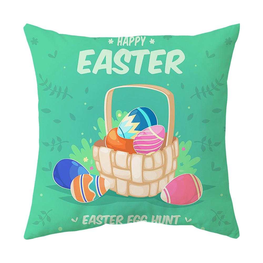 Easter Pillow Cover Cartoon Sofa Cushion Cover Office Waist Cushion Cover
