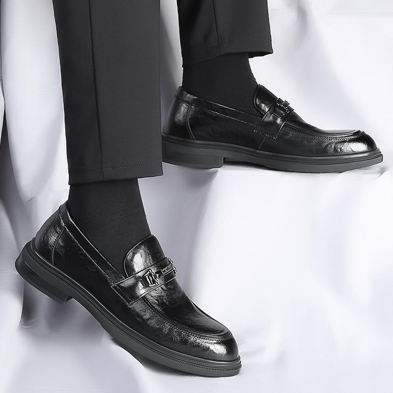 Men Shoe Leather Men Casual Shoes Luxury Brand 2024 Mens Loafers Breathable Slip on Driving Shoes All-match Men Business Shoes