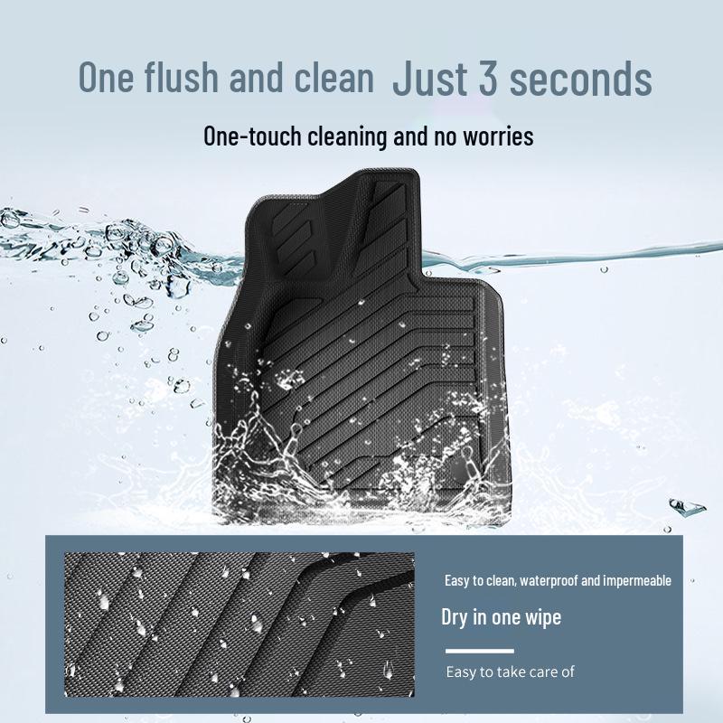 2024 ZHIJIE S7 Car Floor and Seat Back Mats - Eco-Friendly, TPE, Wear-Resistant Trunk Mats.
