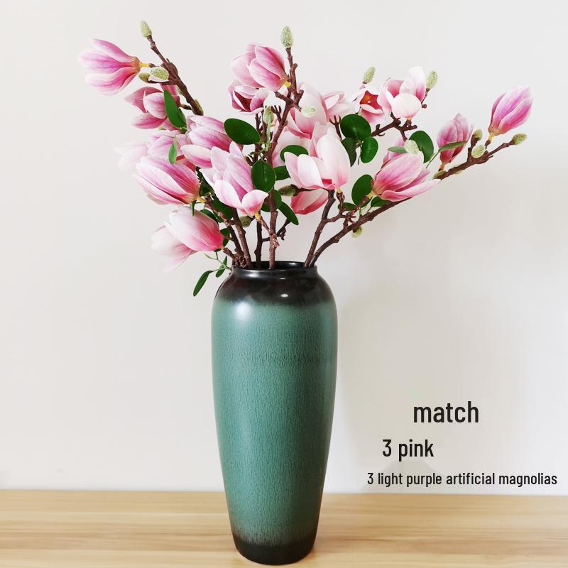 

American Retro Ceramic Vase for Living Room Decoration - Light Luxury Floral Arrangement Ornament