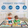 Educational Kids Car Play Rug for Playroom and Classroom, Non-Slip City Life Carpet for Toy Cars, Ideal Gift for Boys and Girls