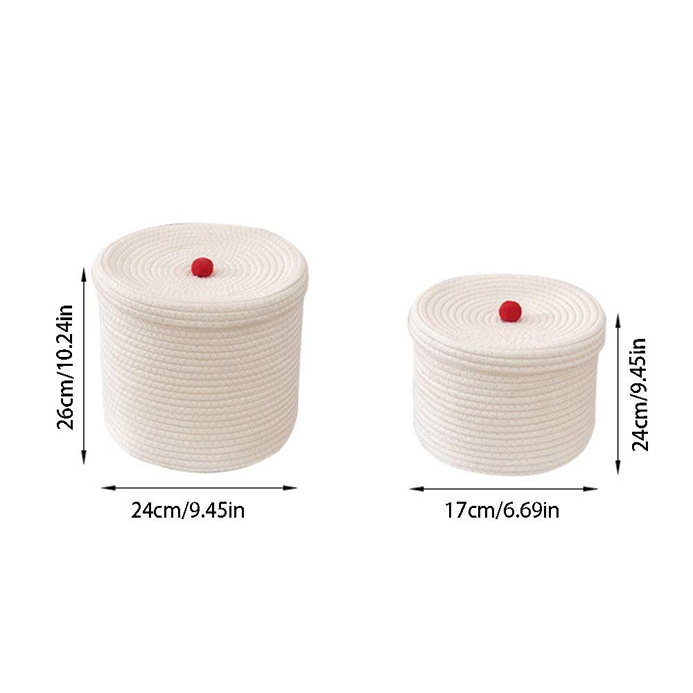 Large Capacity Storage Basket Dustproof Storage Container Cotton Thread Basket  Office Supplies