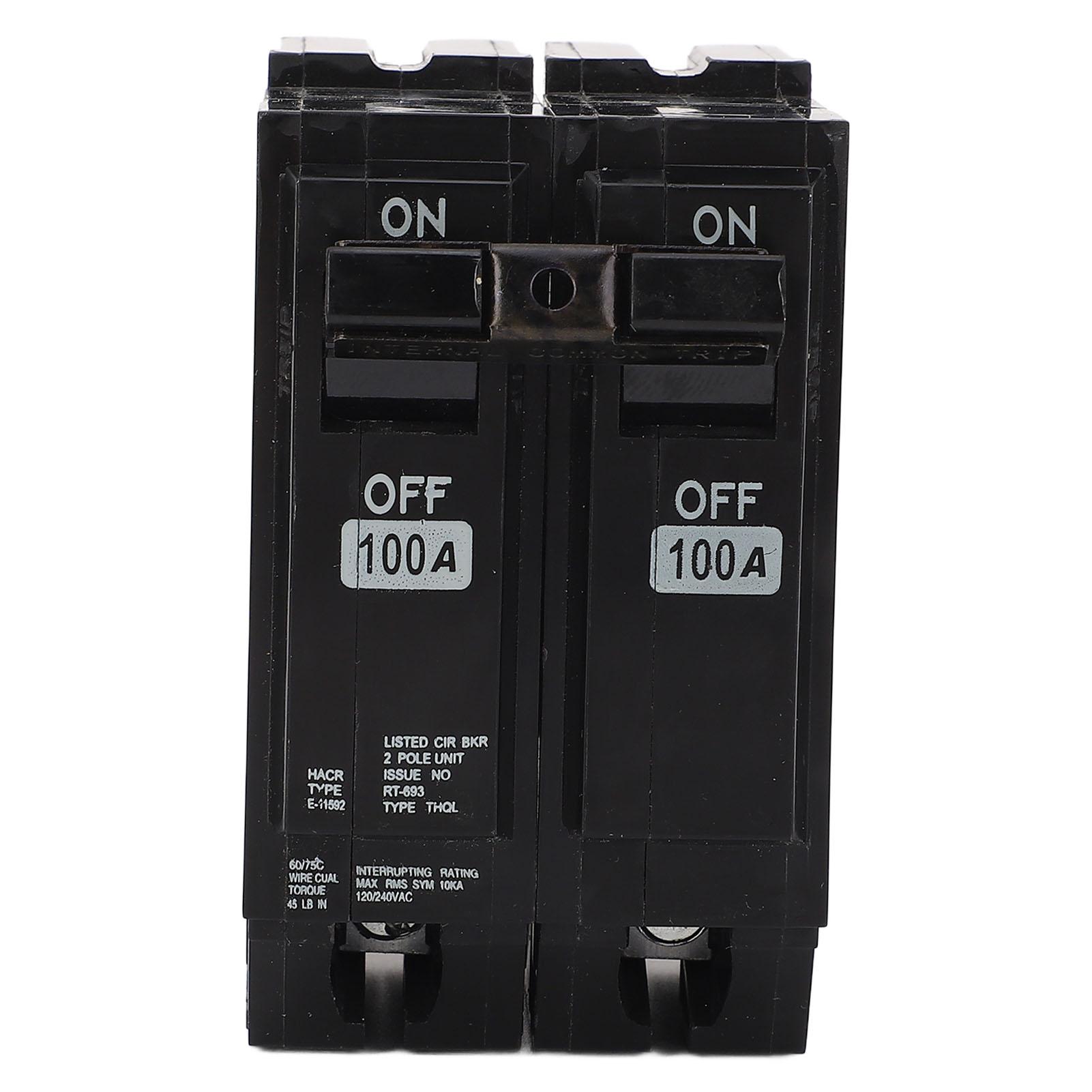 

Мініатюрний автоматичний вимикач 2P 100A 10KA Відключаюча здатність Корпус зі скловолокна Вставний автоматичний вимикач