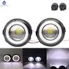 2PCS For Nissan X-Trail (T31) 2007 2008 2009 2010 2011 2012 Car H11 LED Fog Light Angel Eye DRL Daytime Running Light  30W 12V