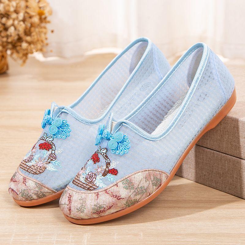 Soft Sole Casual Loafers for Women Summer Fashion Knitted Non Slip Breathable Mesh Walking Shoes Woman Slip-on Platform Shoes