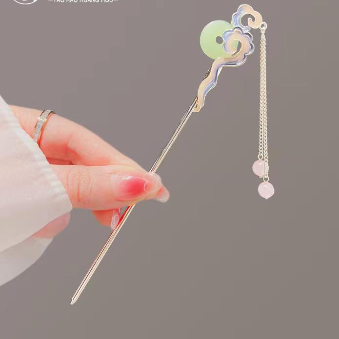Women's 2026 Spring/Summer Chinese Tassel Alloy Hairpin - Qipao Hair Accessories
