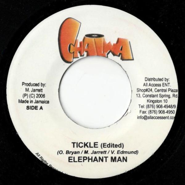 

7inch Record ELEPHANT MAN - Tickle NONE Chalwa 2006 Jamaica Reggae, Ska & Dub Used