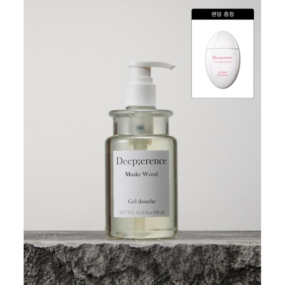Deeperence Perfume De Body Wash Musky Wood 300ml + Perfume Marble Hand Cream Original NONE