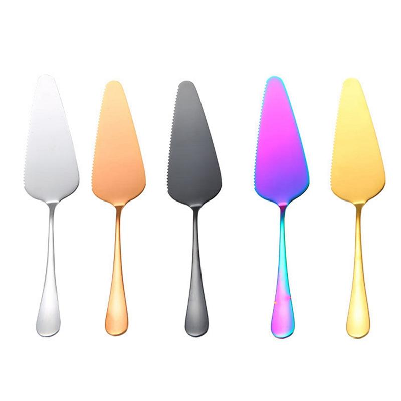 1 Stück Edelstahl Kuchenheber Messer Kuchen Pizza Käse Server Kuchenteiler Messer Dreieck Backwerkzeuge Küchenzubehör