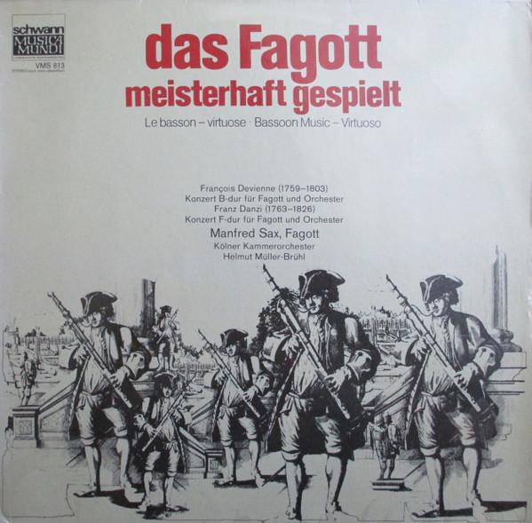 

LP Record KLNER KAMMERORCHESTER HELMUT ML Das Fagott Meisterhaft Gespielt VMS813 Schwann Musica Germany Classical Used