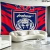 Johor Darul Ta'zim FC Wall Tapestry Aesthetic Wall Hanging Printed Fabric Blanket Decorative Tapestries for Bedroom Living Room Home Decor