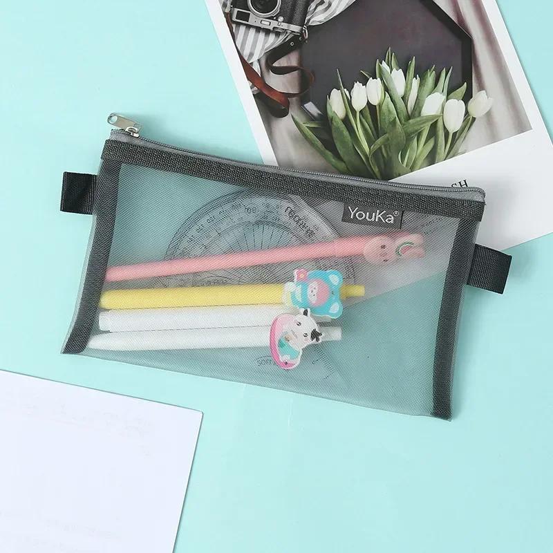 1pc Document Bag Folder for Documents Capacity A4 Zipper File Pocket Storage Organizer Office School Supply Waterproof