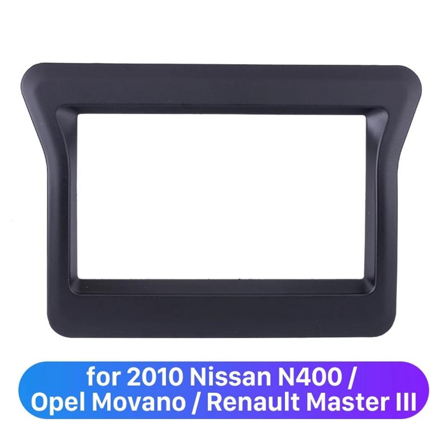 2 Din Car Stereo Panel Frame Dash Trim Kit For Nissan N400 Opel Movano Renault