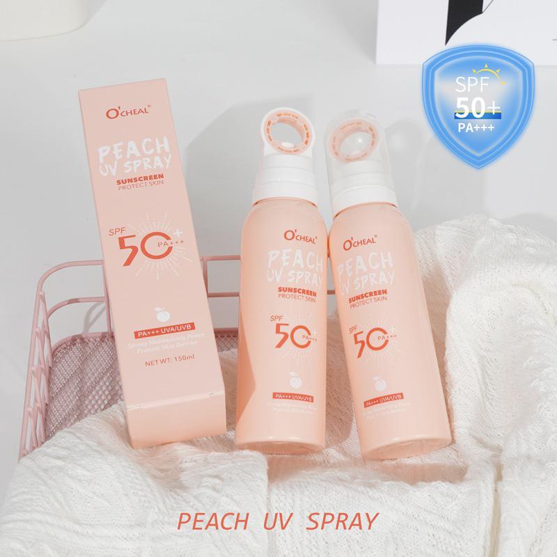 OCHEAL Peach SPF50+ PA++ Hydrating Anti-Spray High Protection. Standard Size