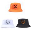 Halloween Pumpkin Printed Bucket Hat With Sun Protection For Summer And Autumn Wear