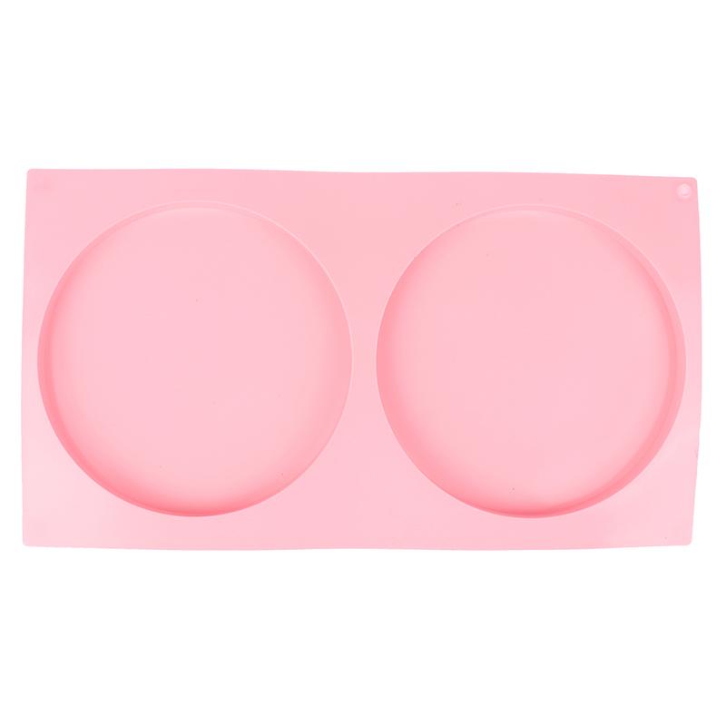 

1 шт. 2 отверстия Круглый диск Торт Силиконовая форма Инструменты для украшения Сделай сам Плоский цилиндр Шоколад Фондант Форма Десертная выпечка Инструмент для выпечки