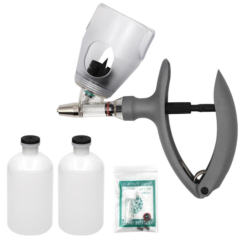 

2 мл / 5 мл Автоматический ветеринарный шприц непрерывного действия Инъекция животным Регулируемая инъекция вакцины для сельскохозяйственных животных Свиньи Крупный рогатый скот Овцы 5ml