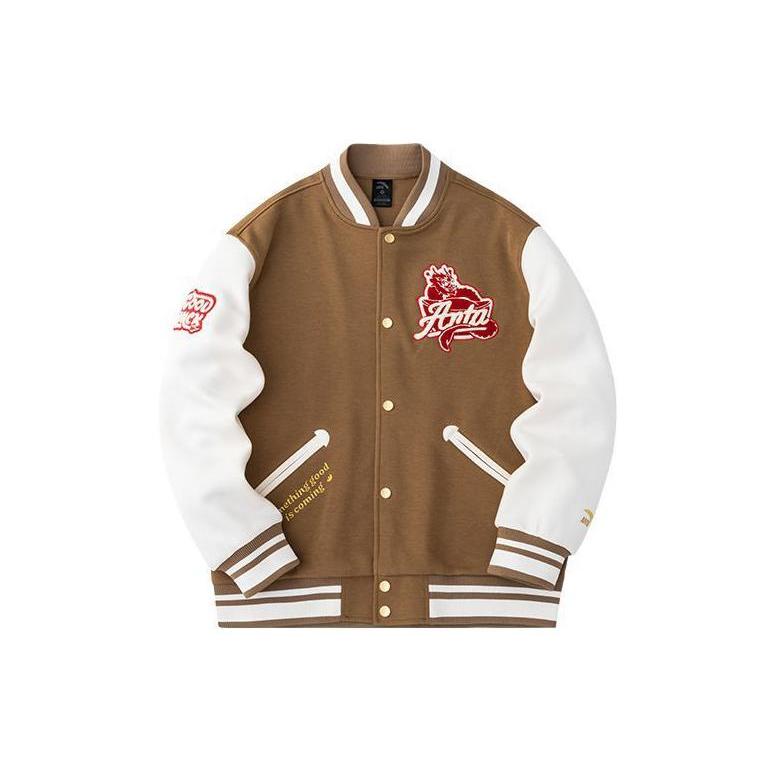 Anta Life Collection Baseball Jacket Unisex Hazelnut Brown 152418745S-2 M