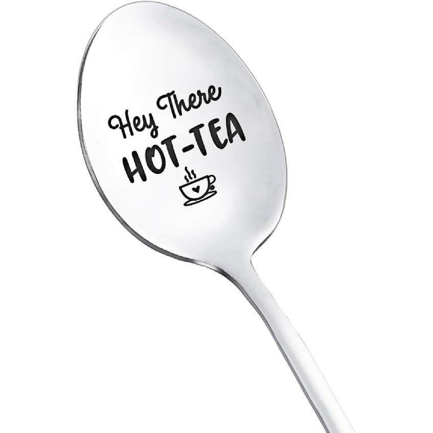 BFF Best Friends Spoon Gifts for Women Teen Girls Hey There Hot Tea Spoons for Best Friend Friendship Gift for Women Bestie Coffee Tea Lover Gifts