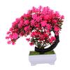Artificial Bonsai Tree with Pot Small Desktop Faux Plant Easy Maintenance Ornament Decoration for Home Office Shelf