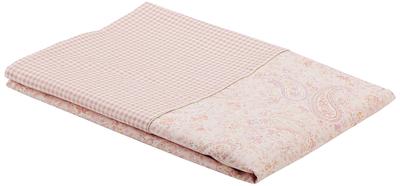 Merry Night Baumwoll-Bettdecke Einzel 150 x 210 Romantisches Paisley 100% "Ertz"-Bezug, Rosa, Lang, ca.. cm, Druck, Waschbar, Hygienisch, RK62301-16