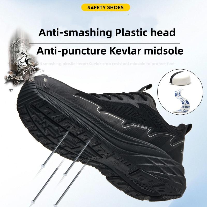 Lightweight Work Safety Shoes Men Women Anti-smash Anti-puncture Shoes Breathable Work Sneakers Security Protection Safety Boots