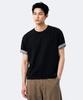 UNDEROFF Roll-Up Sleeve Crop Short Sleeve T-Shirt Black