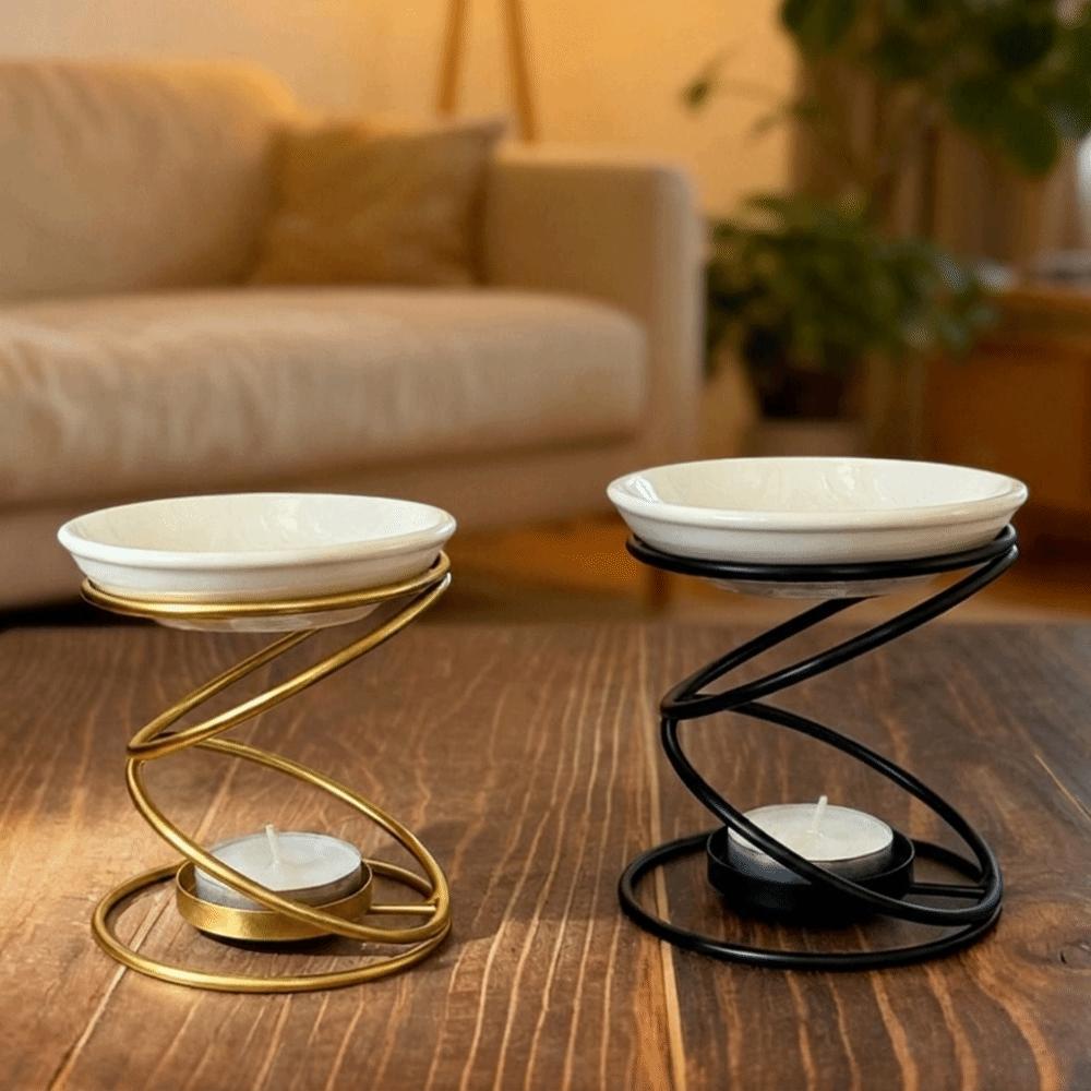 Minimalist Essential Oil Burner Modern Incense Burner Tea Light Wax Melt Burner  SPA