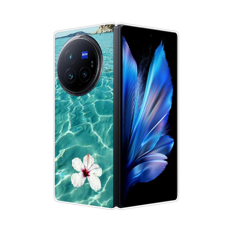 Per VIVO X Fold 3 Pro XFold 3 X Fold 2 Plus Custodia Cover Posteriore Rigida in PC Effetto Marmo Per Vivo X Fold3 Pro Fold2 Guscio Telefono Copertura Completa