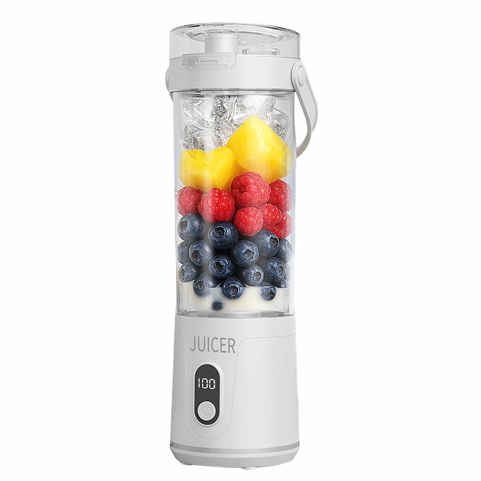 

600ml Electric Blender Portable Juicer Cup USB Rechargeable Smoothie Blender Fresh Fruit Juicer Cup For Outdoor Travel