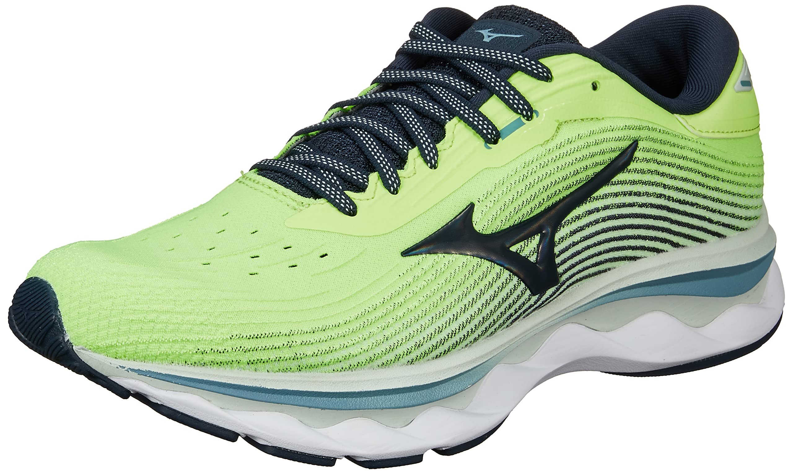 

Mizuno Wave Sky 5 Running 2E Shoes, Jogging, Marathon, Sports, Training, Lightweight, Men s, Lime/Green/Gray, 28.5 cm,