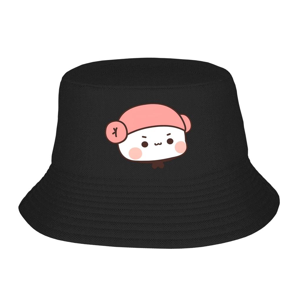 Style Bubu Yier Beer Cartoon Bucket Hat Women Foldable Hiking FisherUnisex Cap Vocation Getaway Headwear Boonie Hat